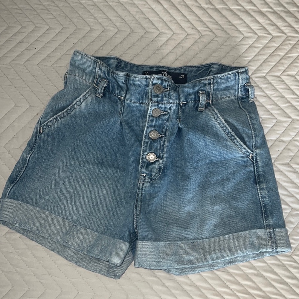 Hollister high rise denim shorts - 00